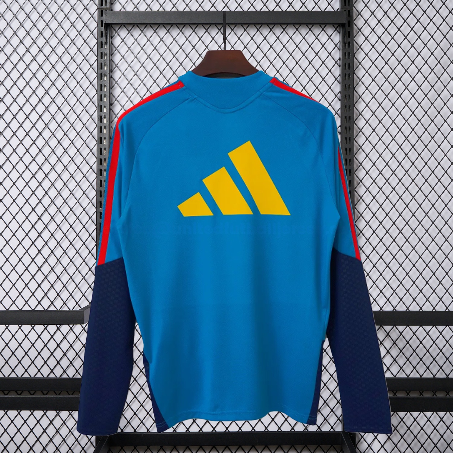 Spain 2026 Blue Long Sleeves Training Jersey - Fans Version - UnitedFutballJersey