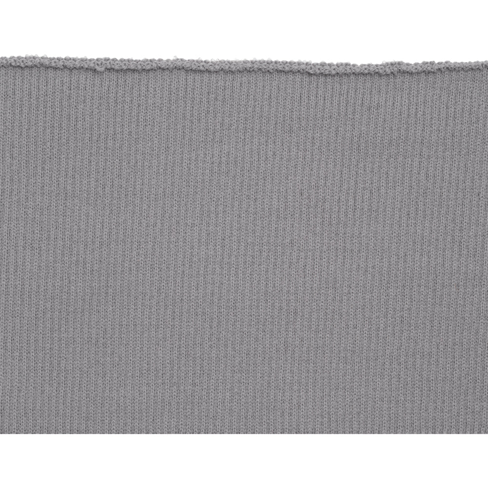 Silver Heavy Rib Knit Trim - 7