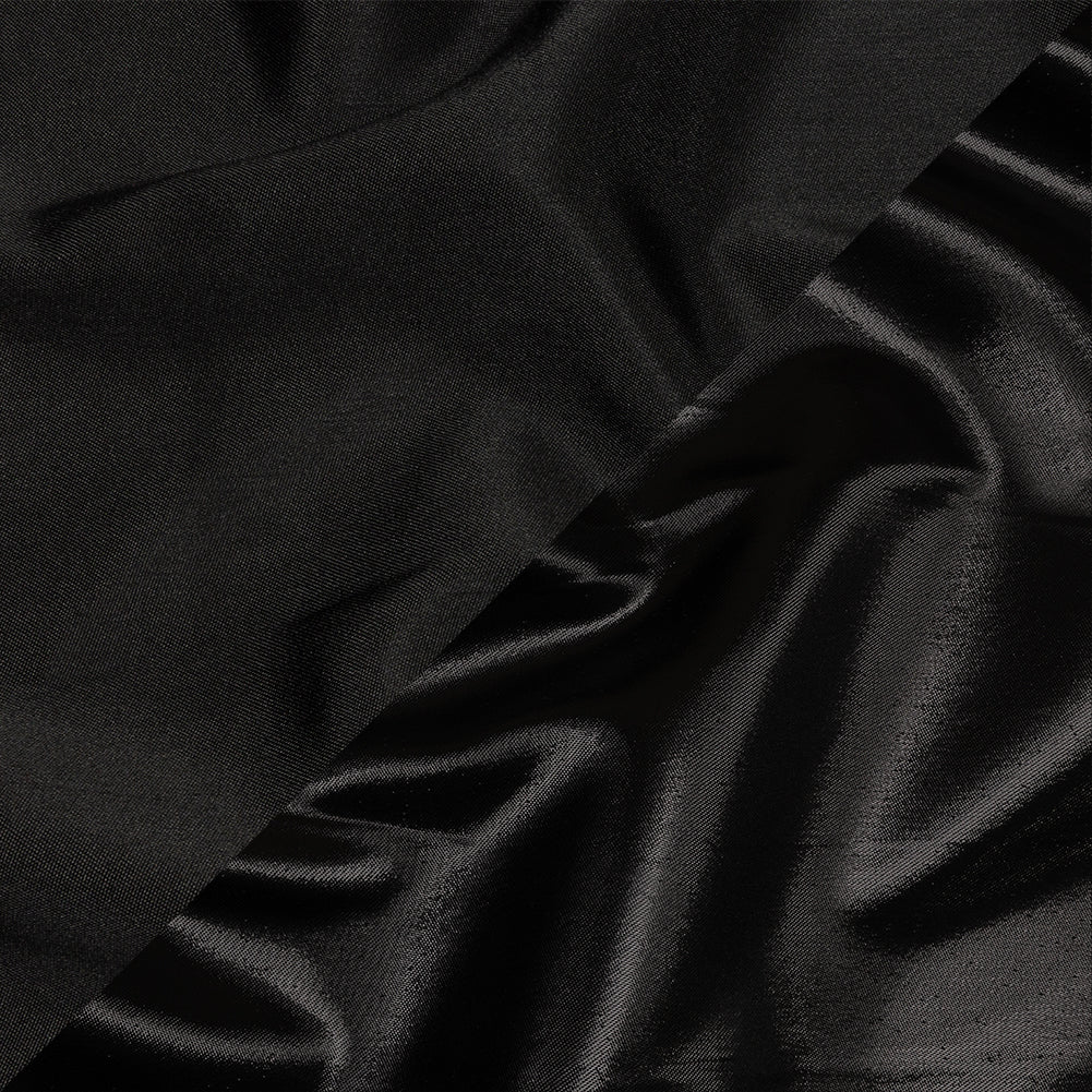 Olwyn Metallic Black Double Faced Luxury Mikado - Joann Fabrics