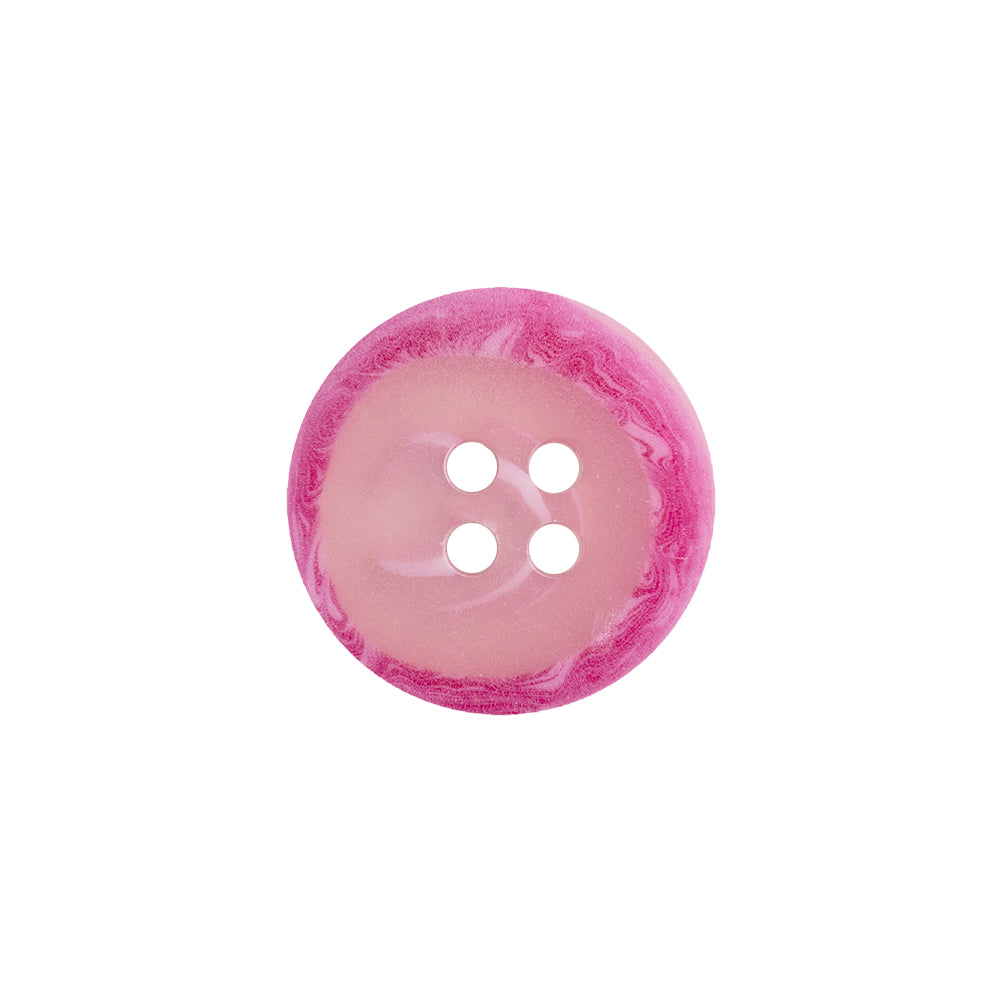 Transparent and Hot Pink Swirl 4-Hole Low Convex Button - 28L/18mm - Joann Fabrics