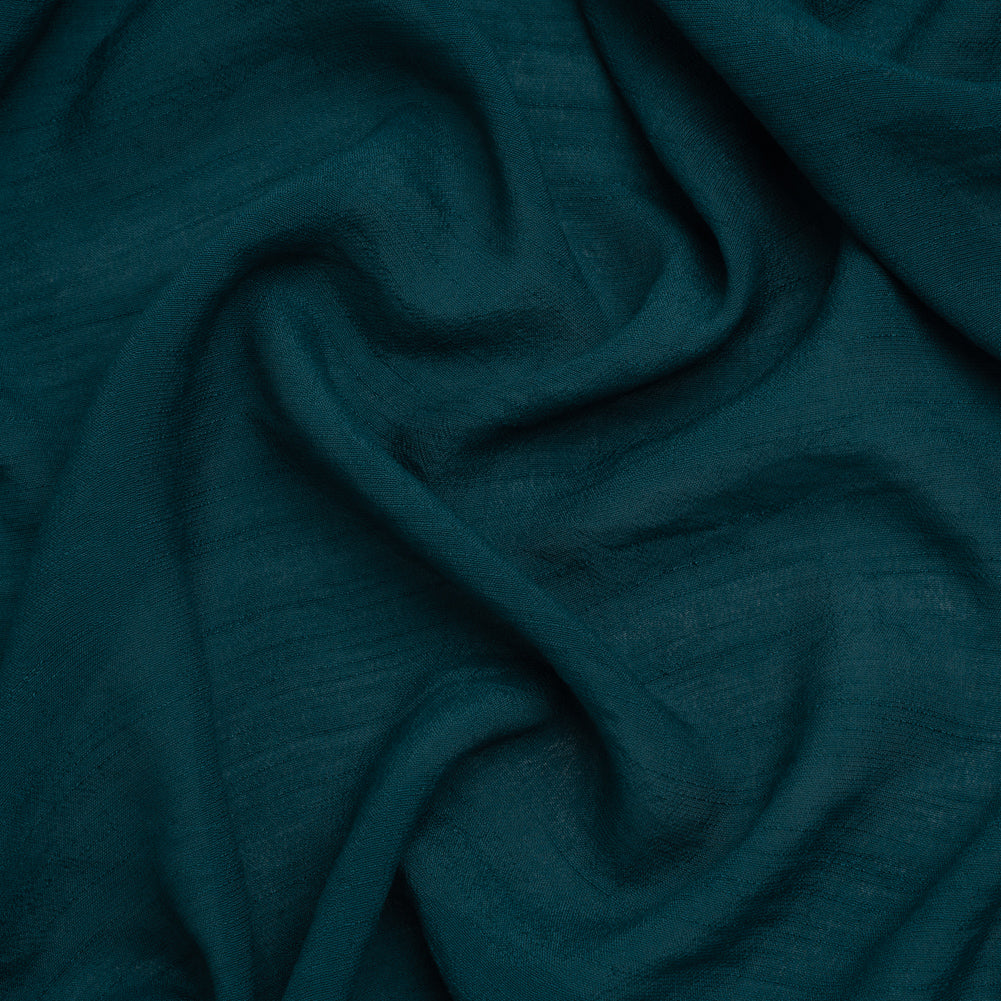 Textured Polyester and Rayon Gauzy Woven - Teal - Designer Deadstock - Joann Fabrics