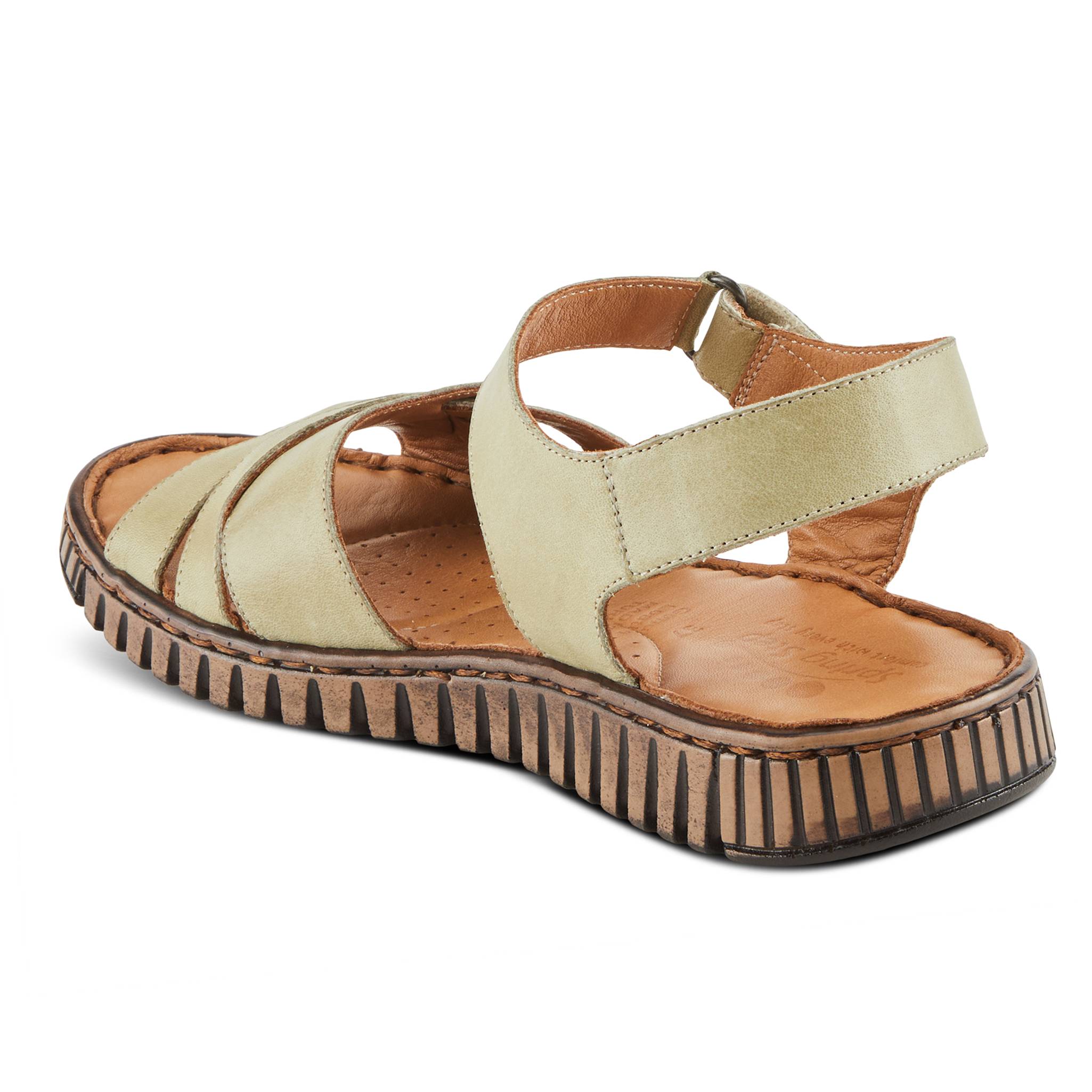 Spring Step® Adjustable Leather Sandal with Nonskid Sole - Northstyle Catalog