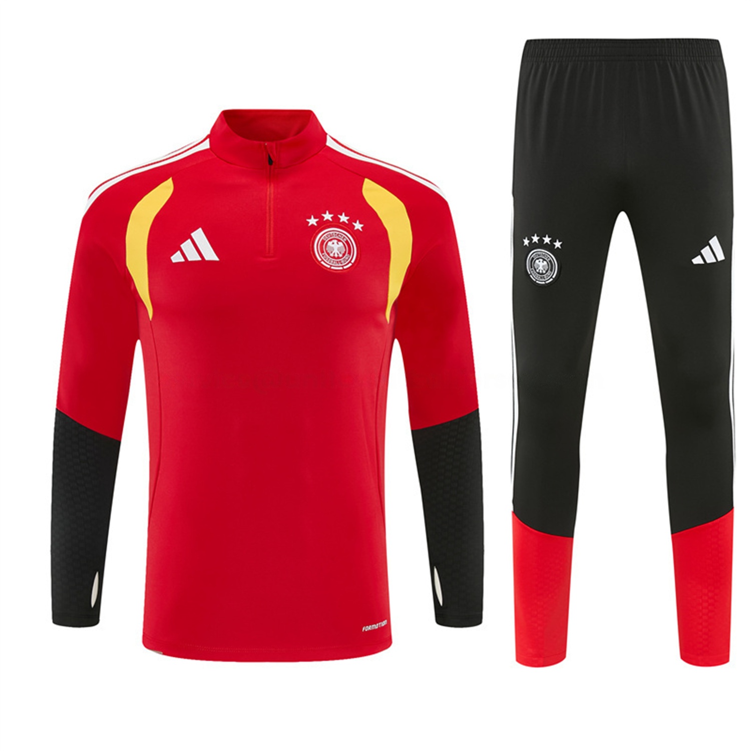 Germany 2026 Long Sleeve Training Set - Red Top & Pants - UnitedFutballJersey