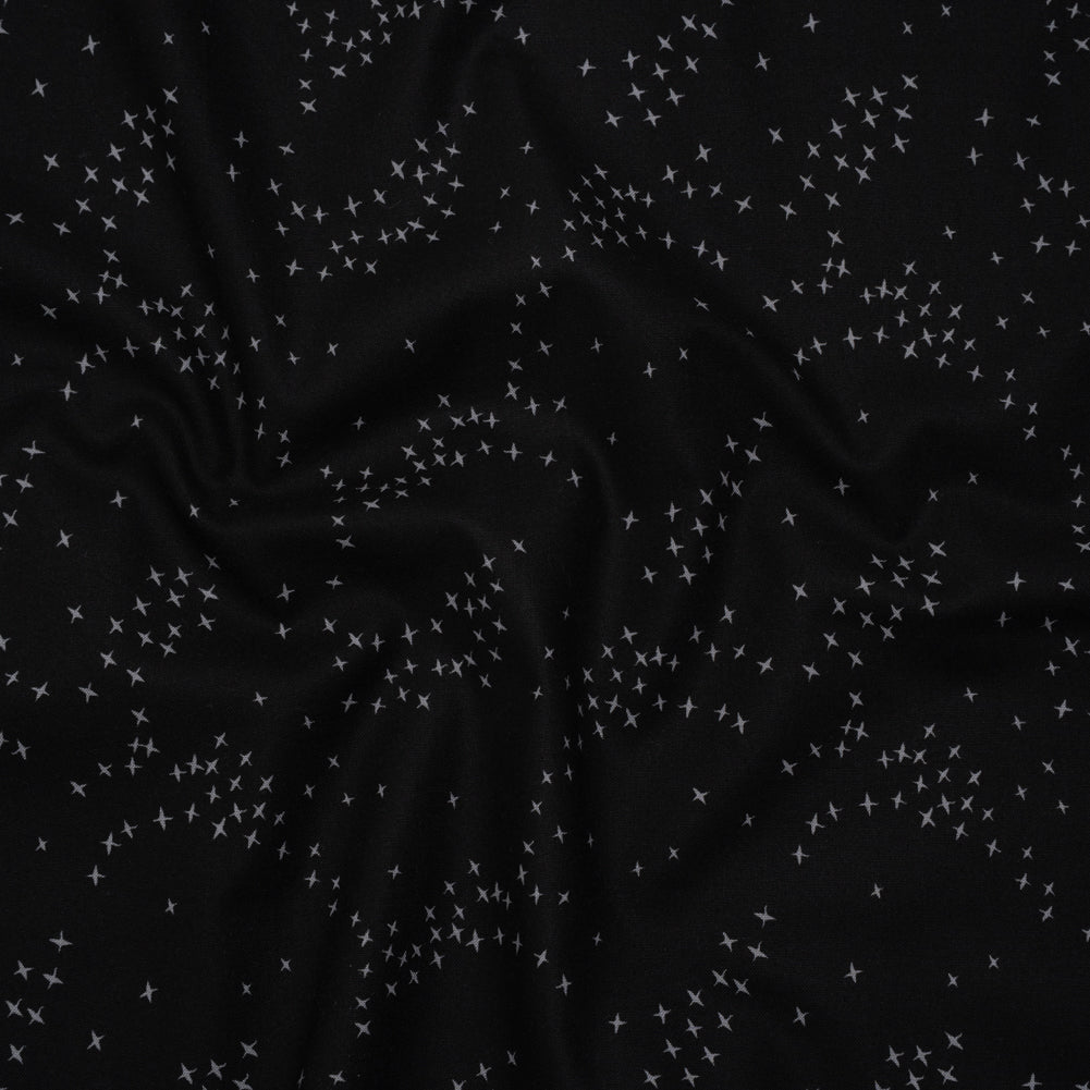 Printed Quilting Cotton by Ghazal Razavi for FIGO Studio - Black Birds - Seasons Basics Collection - Joann Fabrics