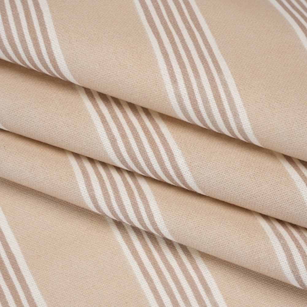 Brushed Cotton and Linen Canvas - Linen Stripes - British Imported - Joann Fabrics