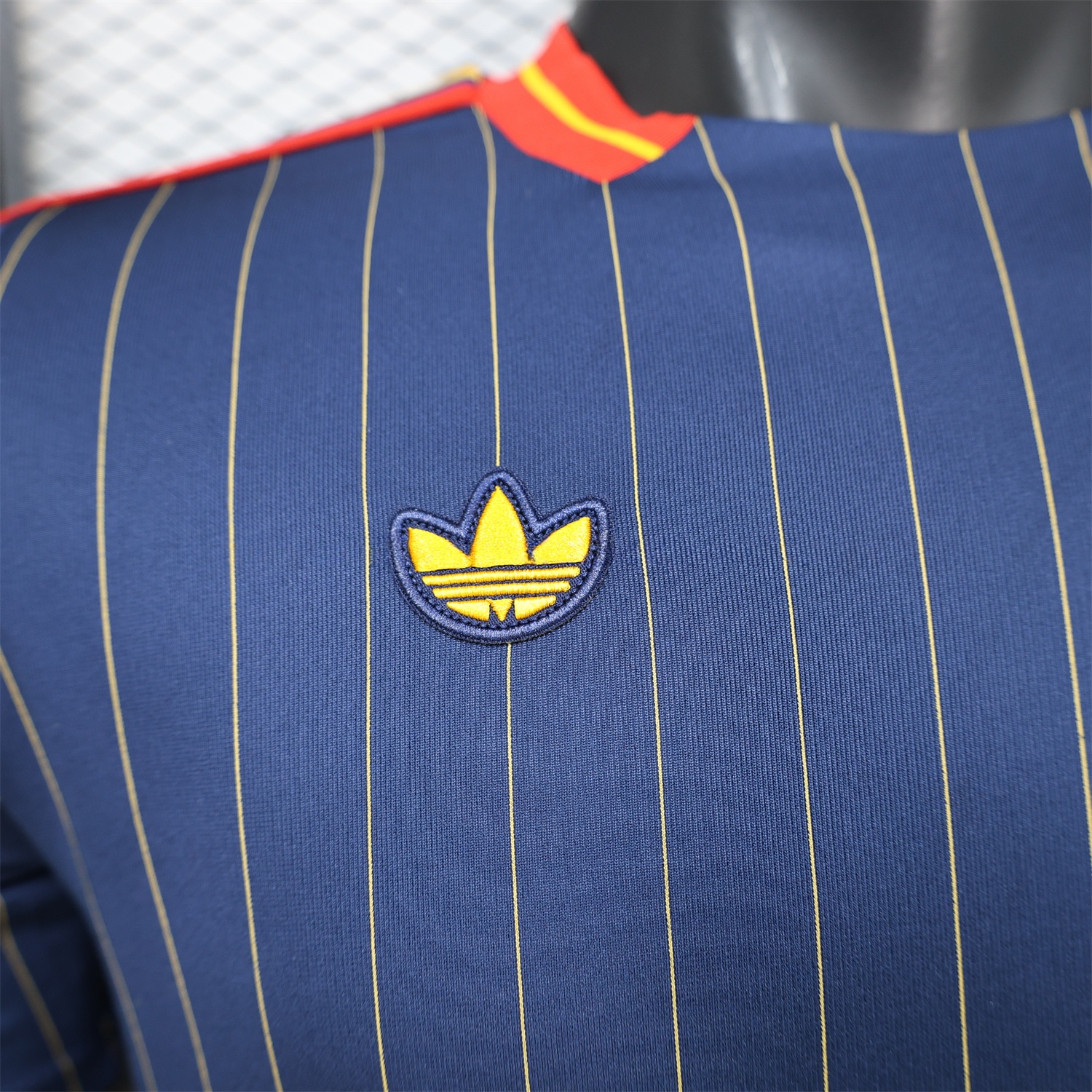 Spain 2026 Terrace Icon Retro Casual Style Deep Blue Jersey - Player Version - UnitedFutballJersey