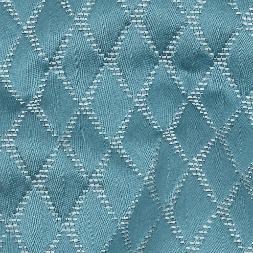 Satin-Faced Jacquard - Sky Shadow Diamonds - British Imported - Joann Fabrics