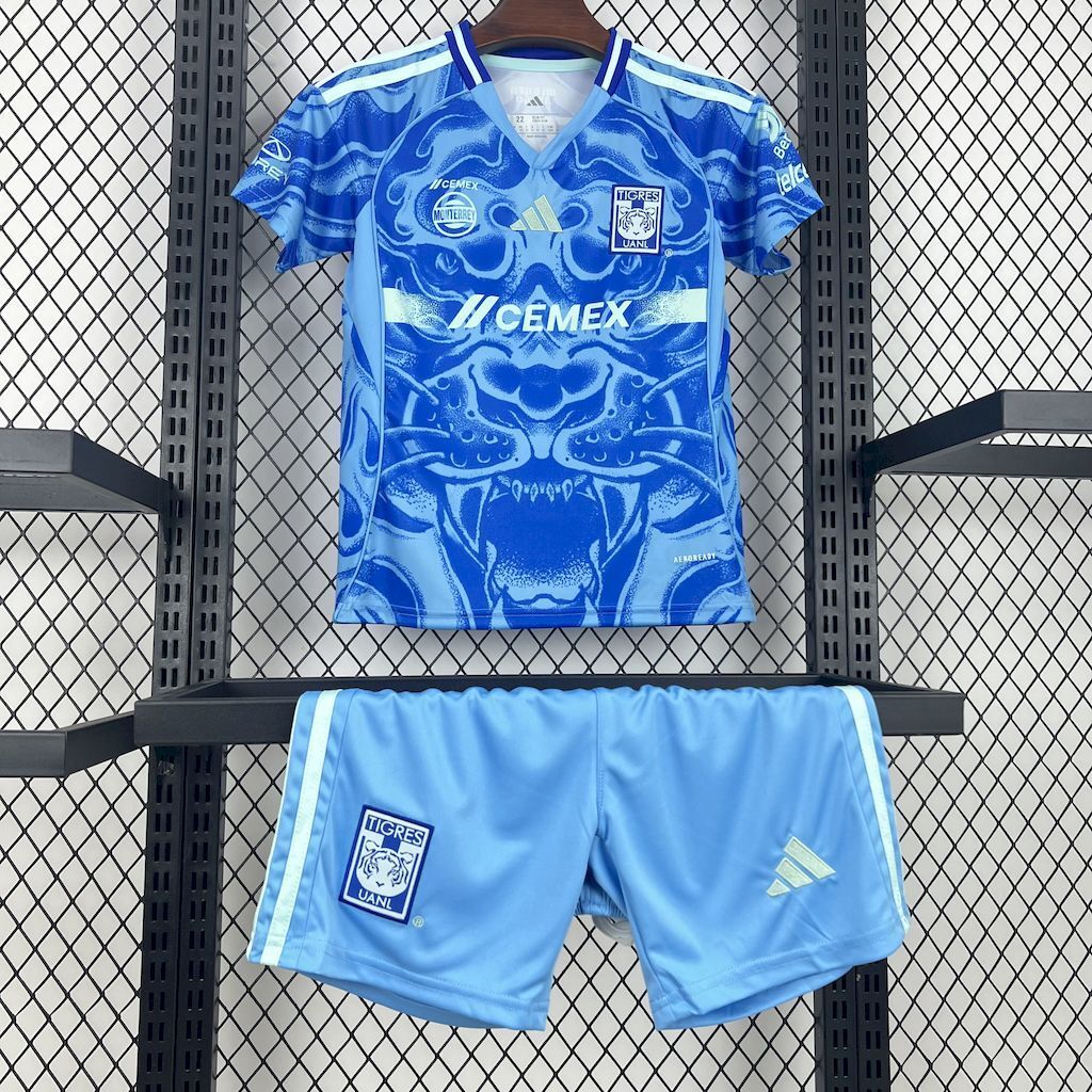 2025/2026 Tigres Away  Football Jersey 1:1 Thai Quality Kids Size