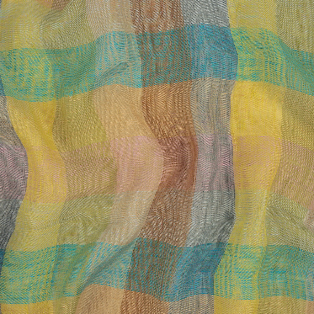 Rainbow Checkered Linen Scrim - Joann Fabrics