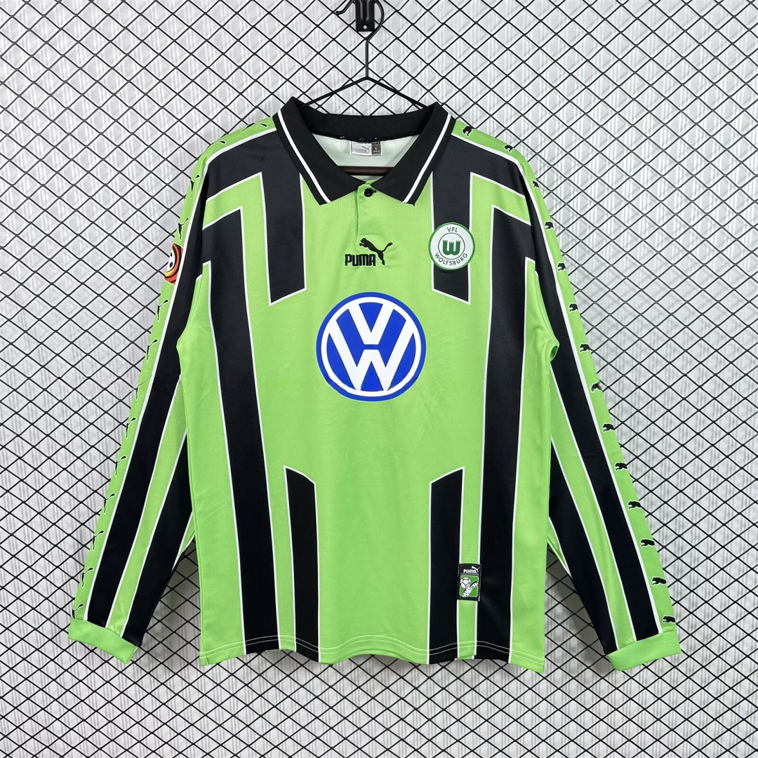 Retro Wolfsburg 1999-00 Away Long Sleeves Jersey - UnitedFutballJersey