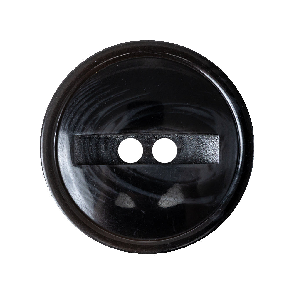 Dark Gray and Caviar Black Translucent Swirl 2-Hole Channel Style Plastic Button - 44L/28mm - Joann Fabrics