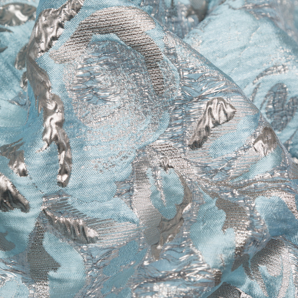 Metallic Zinc and Tourmaline Rosy Luxury Brocade - Joann Fabrics