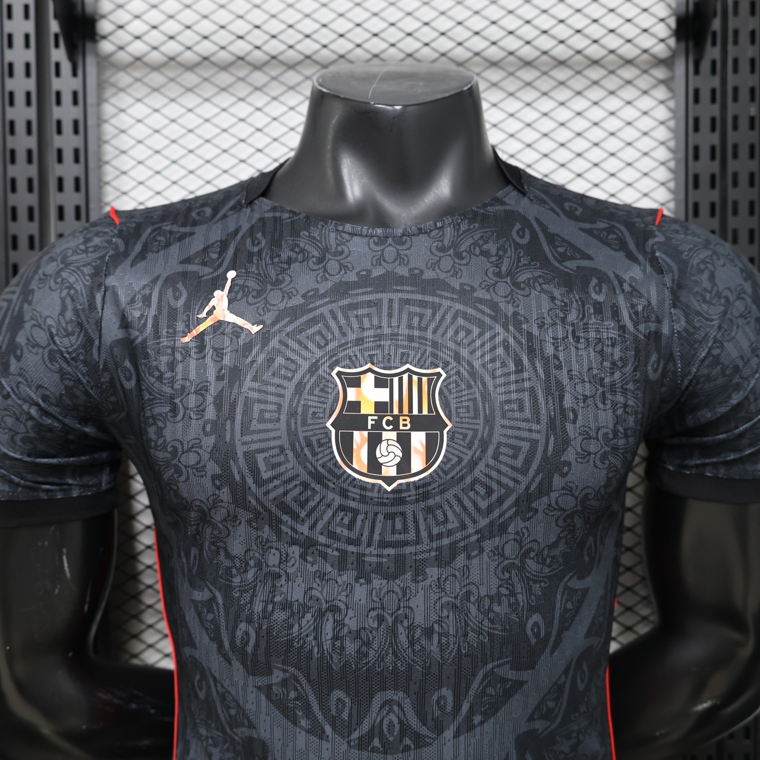 Barcelona 26-27 X Jordan Black Special Jersey - Player Version - UnitedFutballJersey