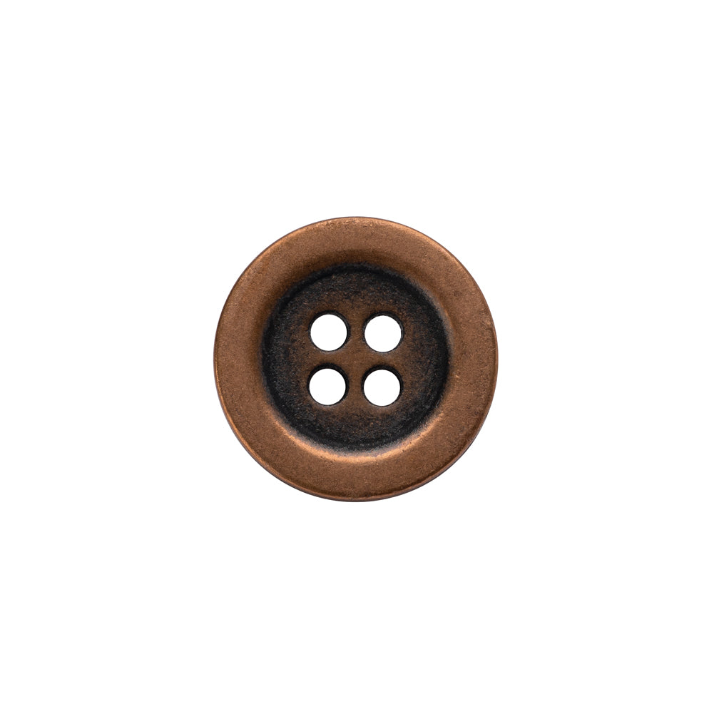 Metal 4-Hole Button - 24L/15mm - Copper - Joann Fabrics