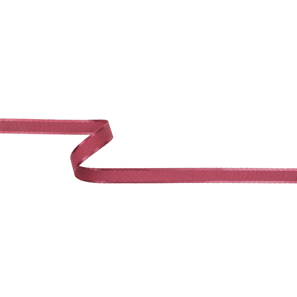 Dusty Pink Satin-Edged Grosgrain Ribbon - 0.375