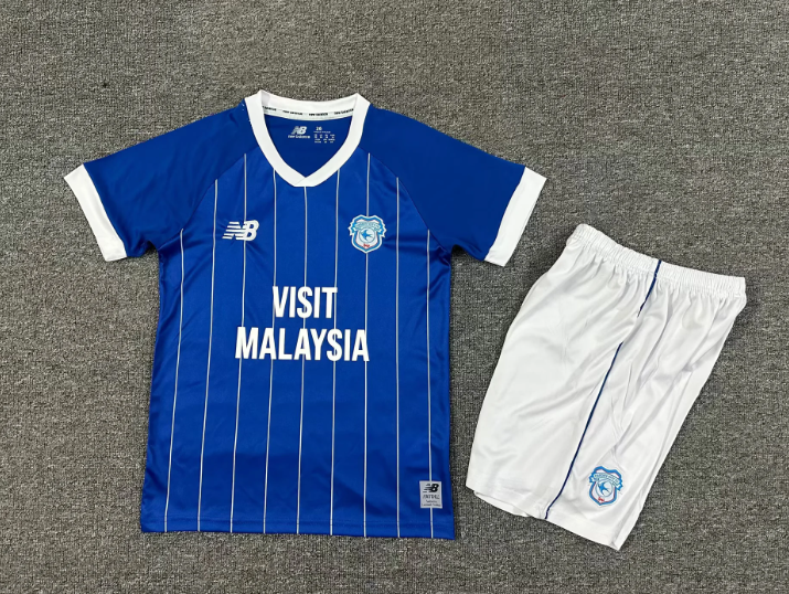 2025/2026 Cardiff City Home Football Jersey 1:1 Thai Quality Kids Size