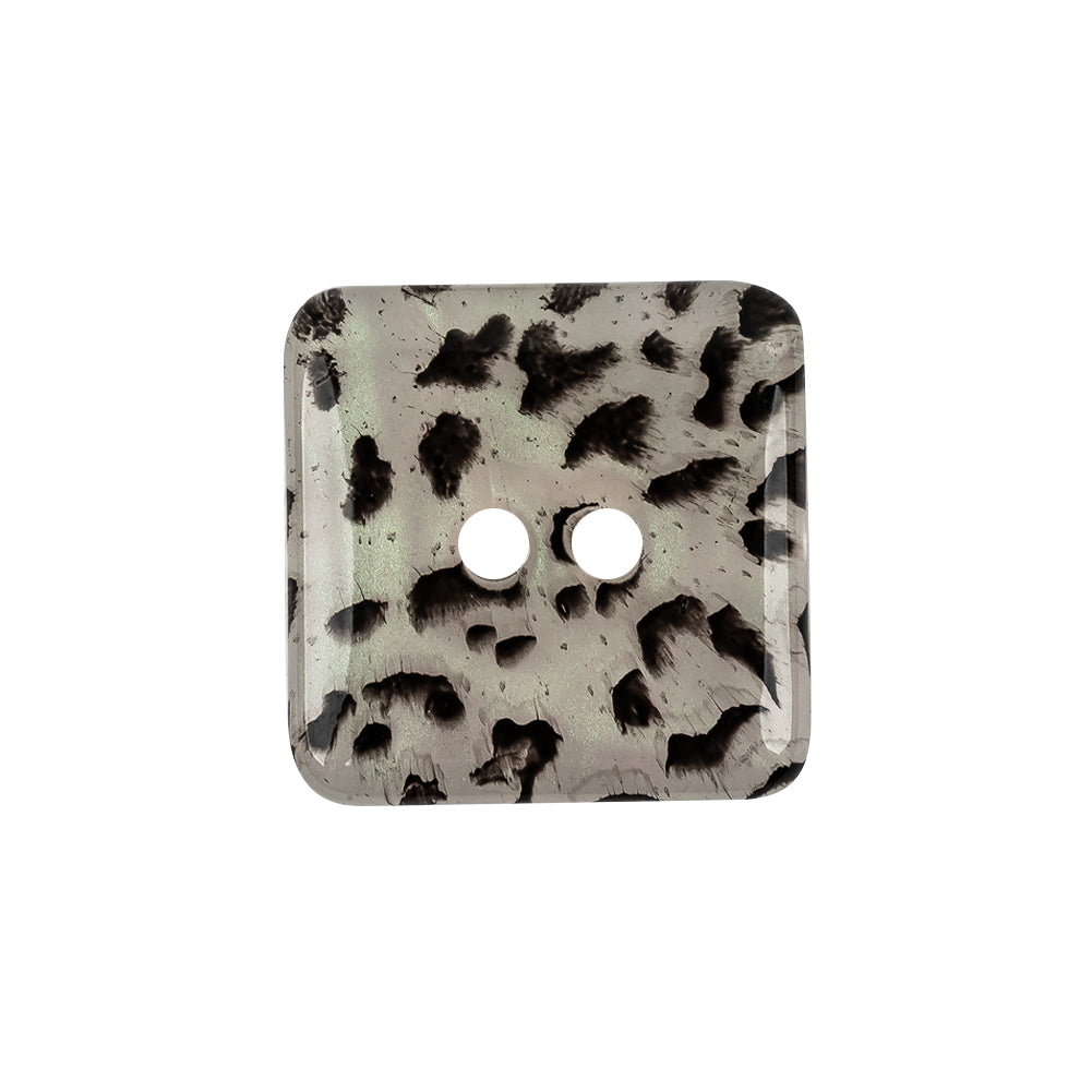 Iridescent Snow Leopard Spotted 2-Hole Square Plastic Button - 40L/25.5mm - Joann Fabrics