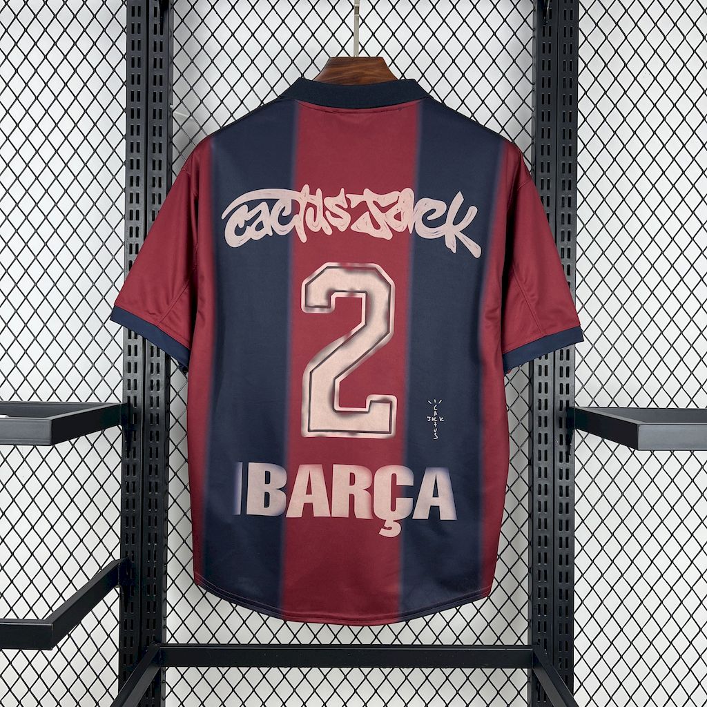 2024/2025 Barcelona x Travis Scott Collab Joint Retro Jersey 1:1 Thai Quality