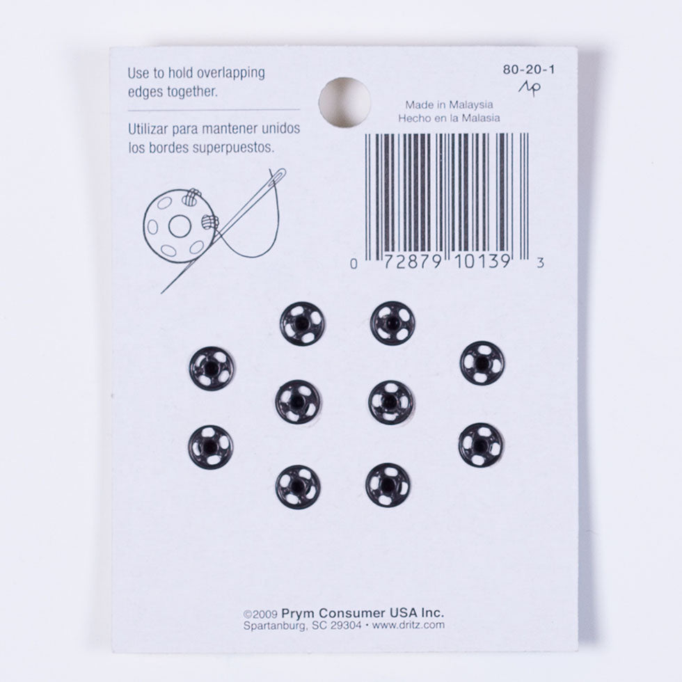 Dritz Black Sew-On Snaps Size 2/0 - 10ct - Joann Fabrics