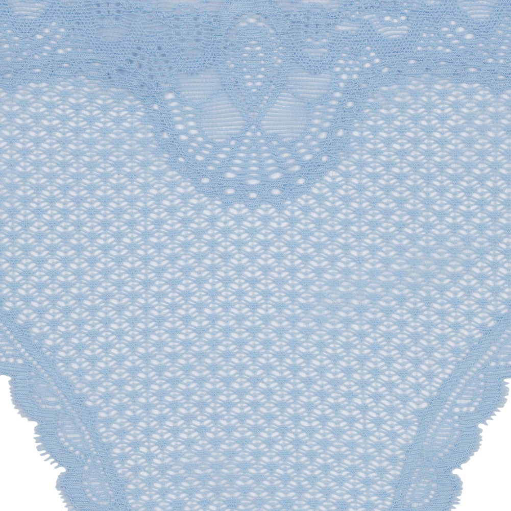 Sky Blue Stretch Lace Panty Trim Panel - 10.25