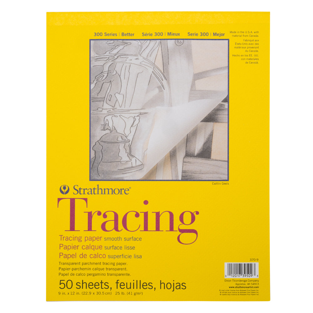 Strathmore 300 Series Transparent Parchment Tracing Paper - 50 Sheets, 25lb - 9