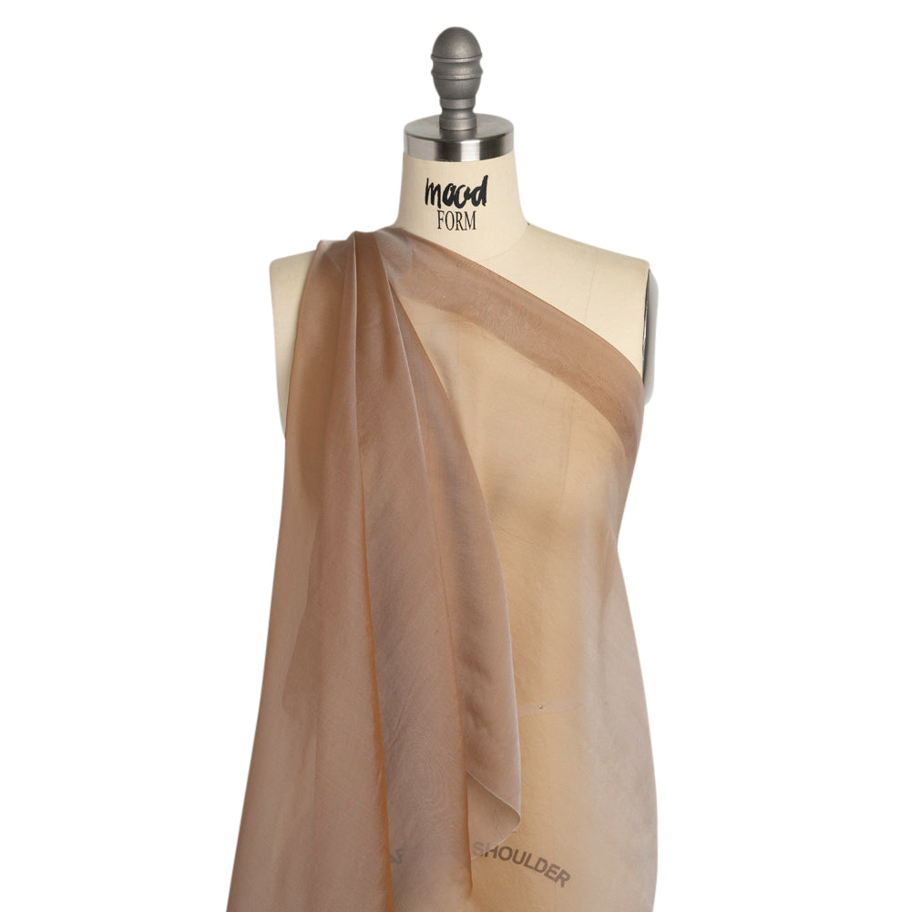 Chiffon-Like Silk Voile - Mink and Silver Iridescent - Adelaide Collection - Joann Fabrics