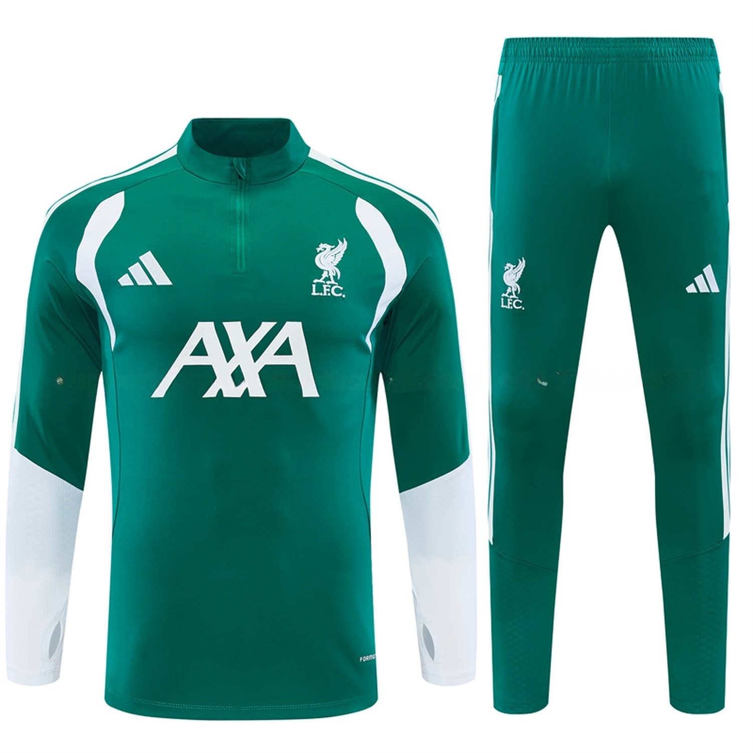 Liver.pool 26-27 Long Sleeve Training Set - Green Top & Green Pants - UnitedFutballJersey