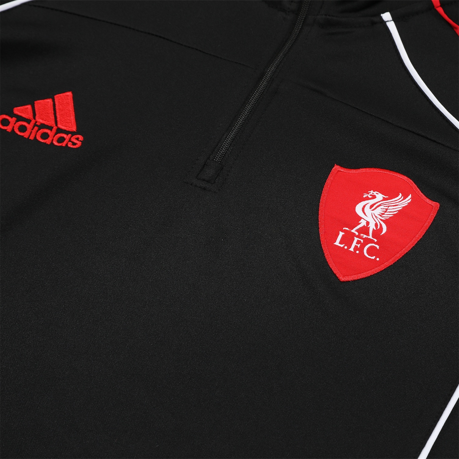 Liver.pool 25-26 Long Sleeve Training Set - Black Top & Pants - UnitedFutballJersey