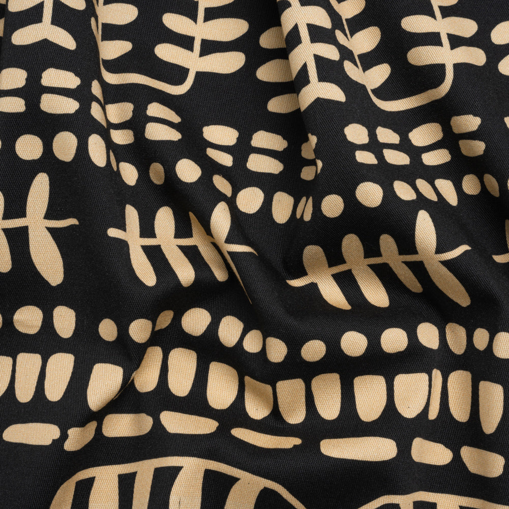 Mood Exclusive Black Vegetation View Stretch Cotton Twill - Joann Fabrics