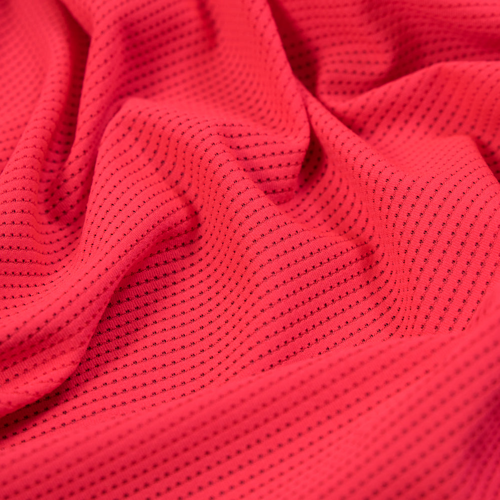 Neon Coral Textural Polyester Stretch Knit - Joann Fabrics