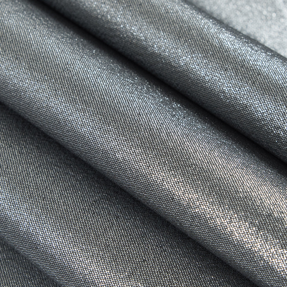 Metallic Polyester Lame - Silver and Black - Joann Fabrics