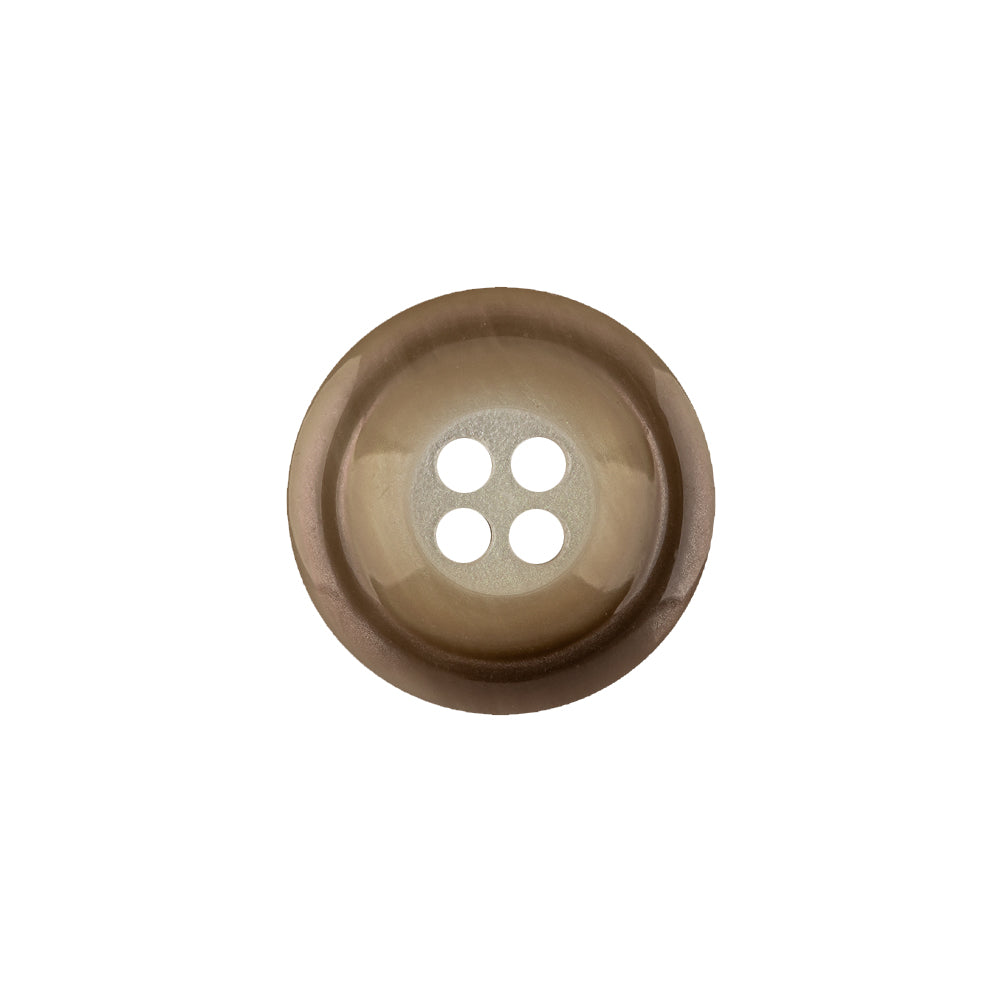 Italian Silver Birch Hologram and Beige Iridescent Rolled Rim 4-Hole Plastic Button - 28L/18mm - Joann Fabrics