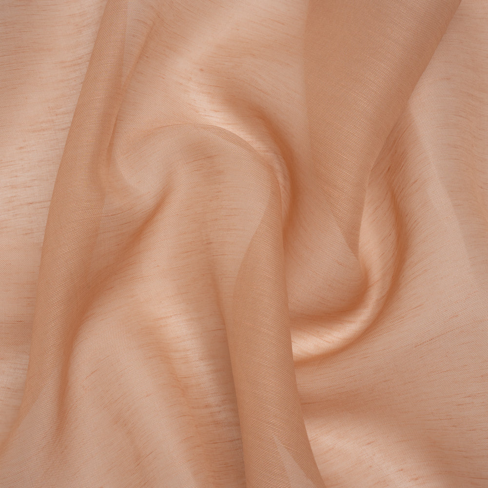 Silk and Linen Scrim - Dark Nude - Famous Australian Designer Deadstock - Joann Fabrics