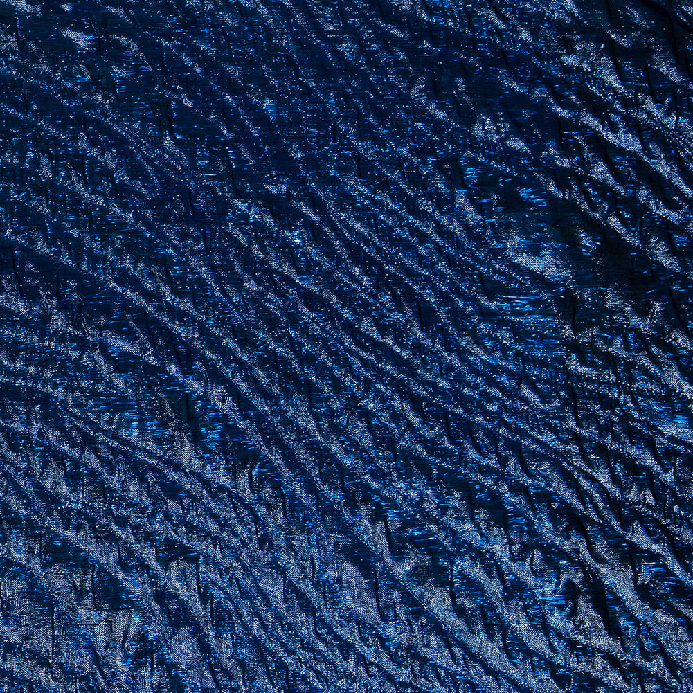 Metallic Royal Blue Rippling Luxury Brocade - Joann Fabrics