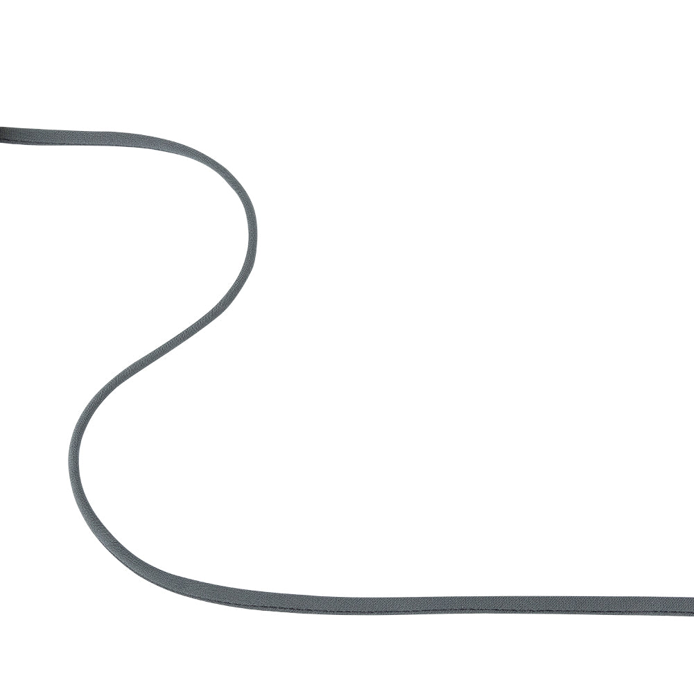 Charcoal Gray Bias Cut Spaghetti Cord - 0.25