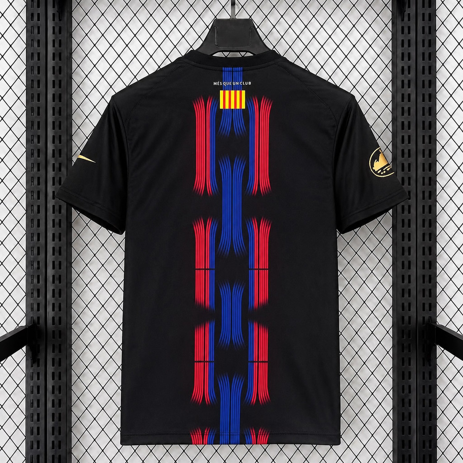 Barcelona 26-27 x Corteiz Black Special Jersey - Fans Version - UnitedFutballJersey