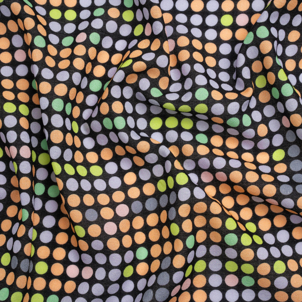 Mood Exclusive Black Candy Buttons Cotton Crepe - Joann Fabrics
