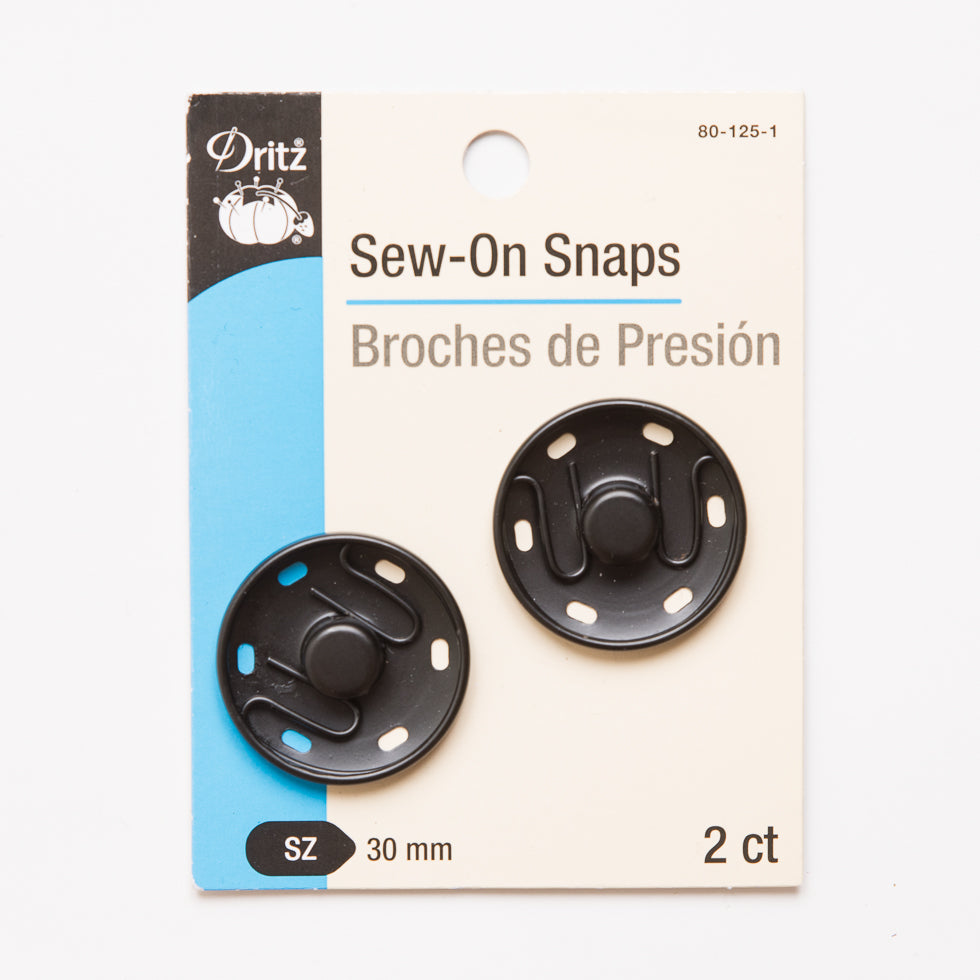Dritz 2 Sew on Snaps - 30mm - Joann Fabrics