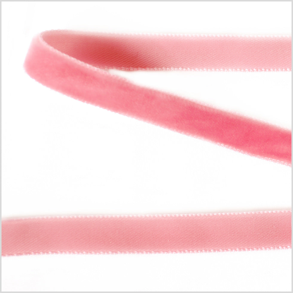Single Faced Velvet Ribbon Made in Italy - 3/8