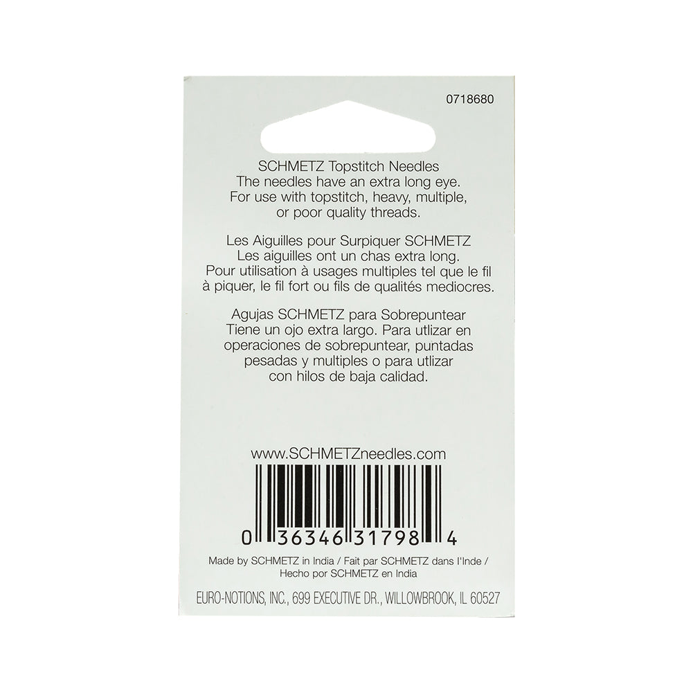 Schmetz Topstitch Machine Needles - 100/16 - 5 ct - Joann Fabrics