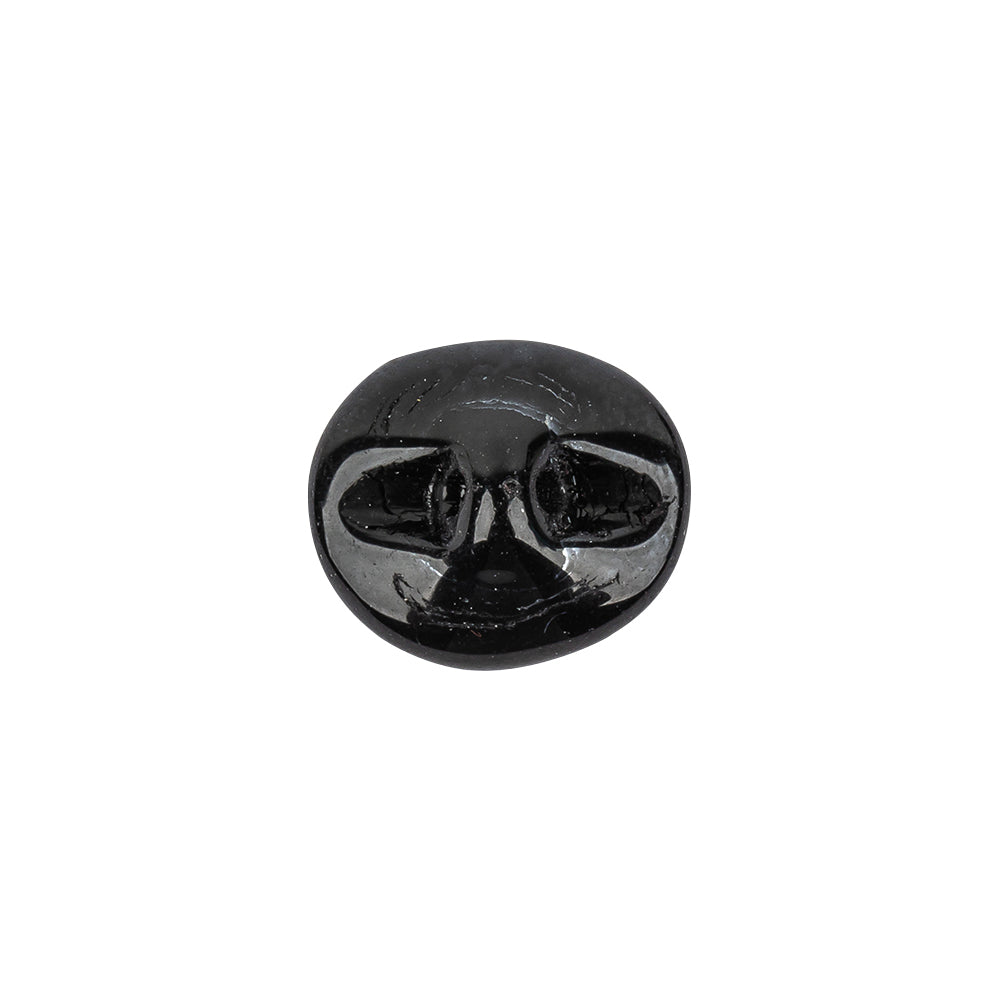 Hematite Dome Shaped Oval Self Back Button - 24L/15mm - Joann Fabrics