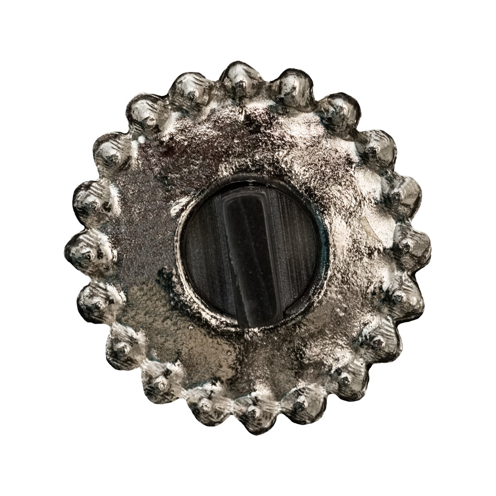 Italian Silver Metal, Crystal Rhinestones and Rabbit Shell Shank Button - 48L/30.5mm - Joann Fabrics
