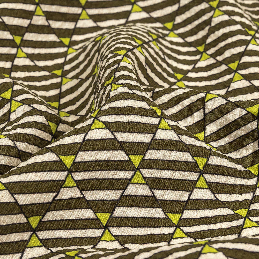 Mood Exclusive Green Big Top Stretch Polyester Seersucker - Joann Fabrics
