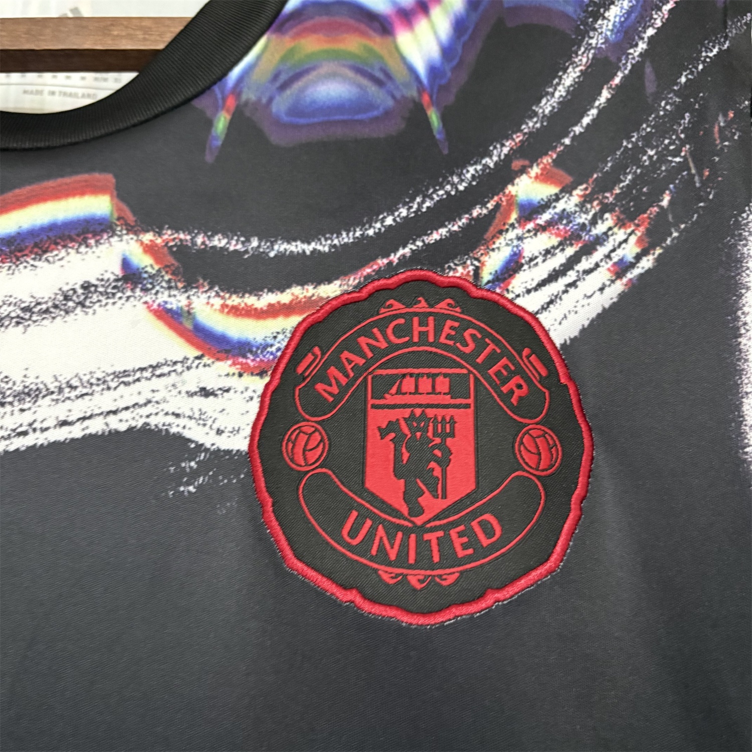 Manchester United 25-26 Ripples Black Special Jersey - Fans Version - UnitedFutballJersey