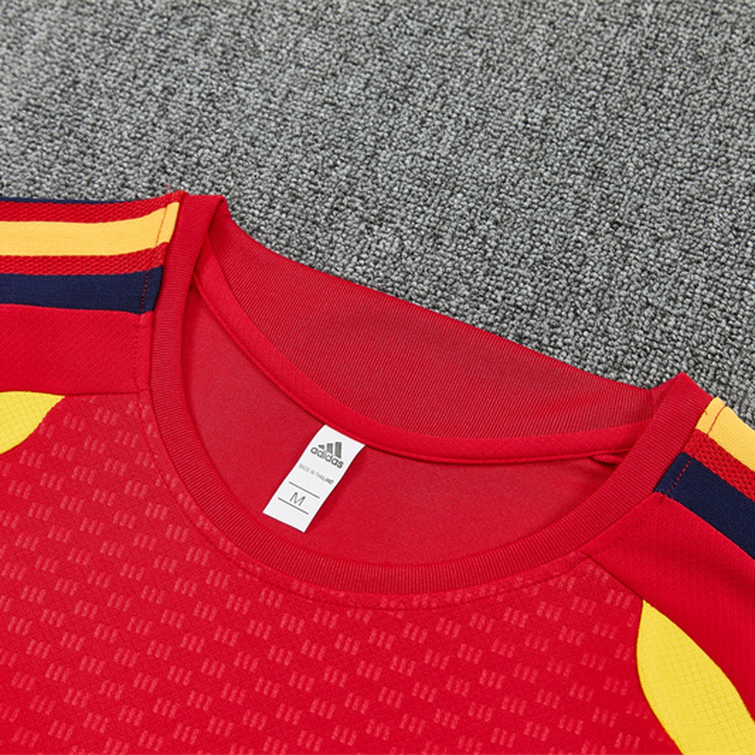Spain 2026 Two Stars Kids Short-Sleeve Training Set - Red Top & Deep Blue Shorts - UnitedFutballJersey