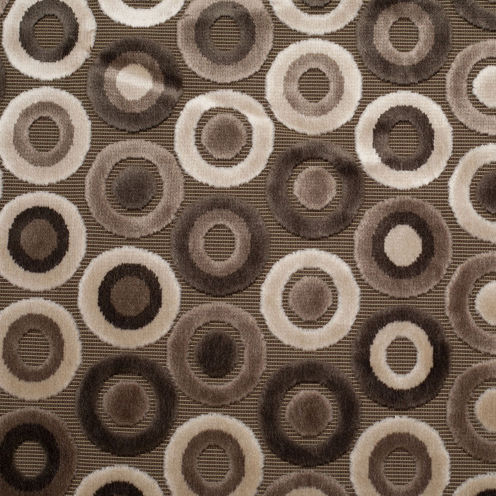 Gray/Beige Geometric Velvet - Joann Fabrics