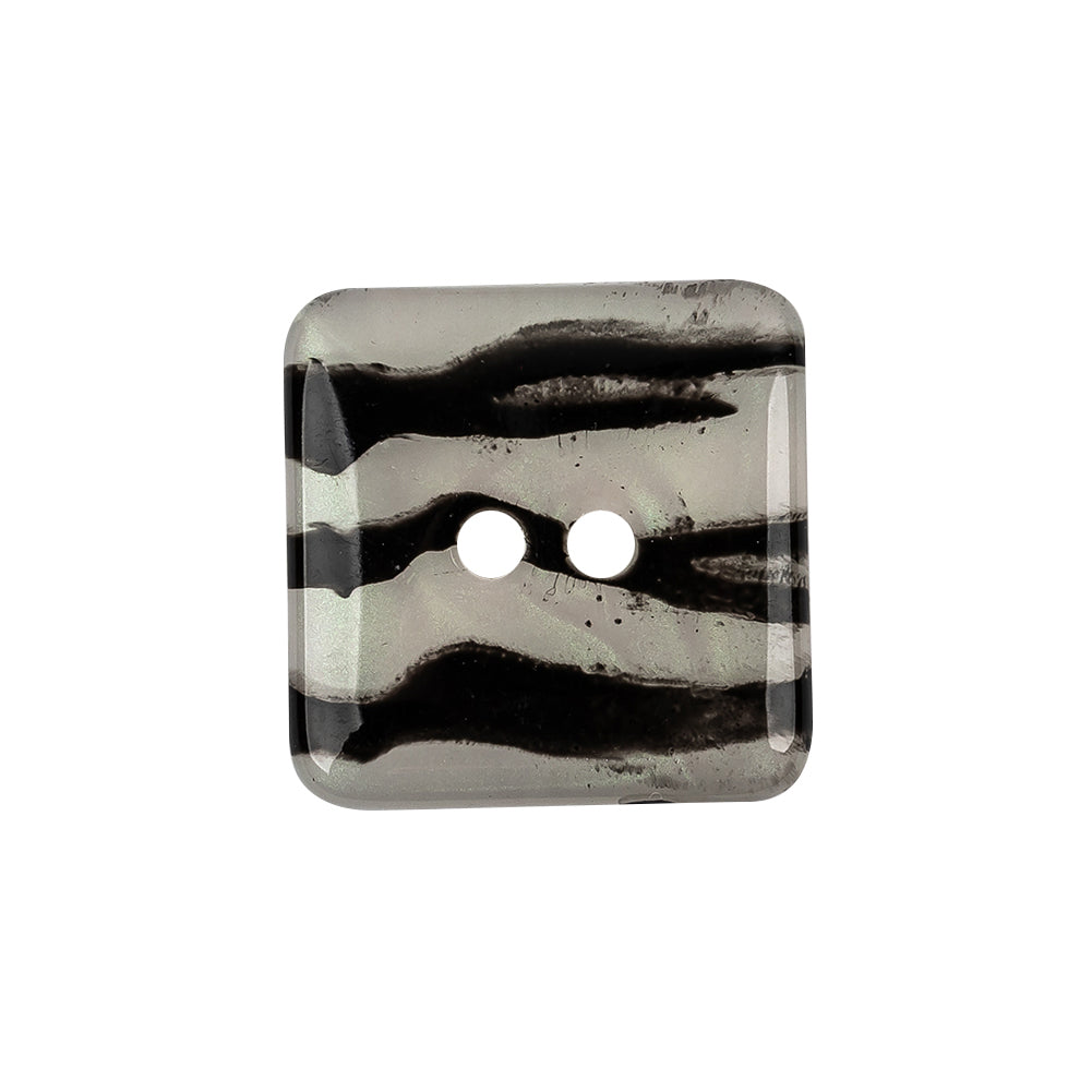 Iridescent Zebra Striped 2-Hole Square Plastic Button - 40L/25.5mm - Joann Fabrics