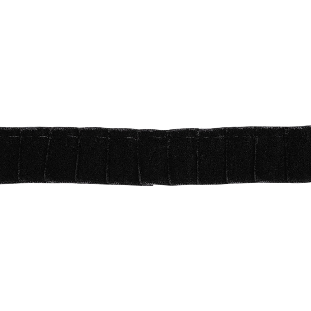 Yaya Han Pleated Velveteen Ribbon Trim - Black, 1