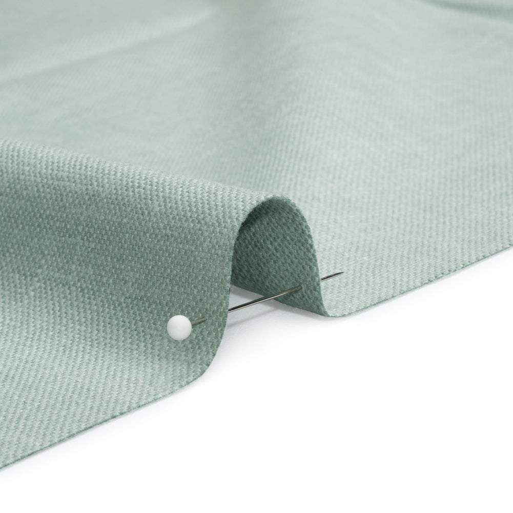 Slubbed Cotton and Polyester Woven - Gray Green - British Imported - Joann Fabrics
