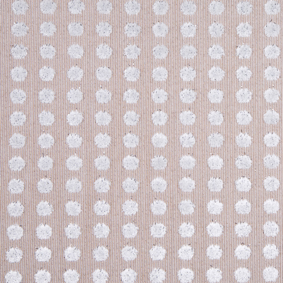Toffee/Light Gray Polka Dots Velvet - Joann Fabrics